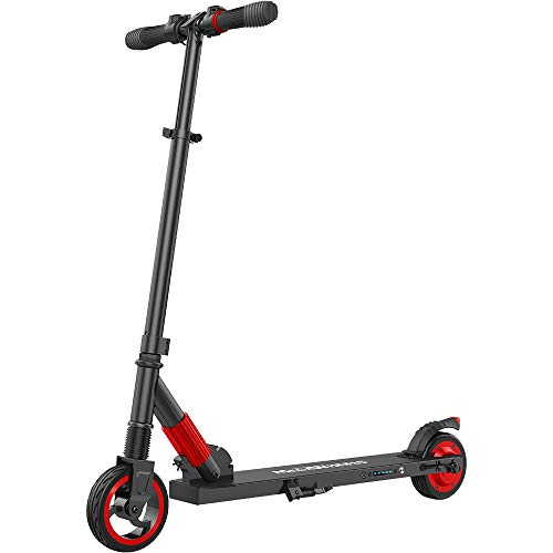 M MEGAWHEELS Trottinette électrique pour Adolescents et Adultes, Autonomie de 12km, 23Km/h, Moteur 250W, Pliable, Réglable en Hauteur Scooter Electrique Légère de 7,5kg (Rouge)